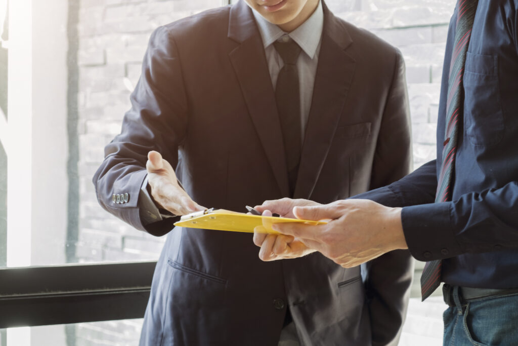 Business people meeting to discuss the situation on the market.